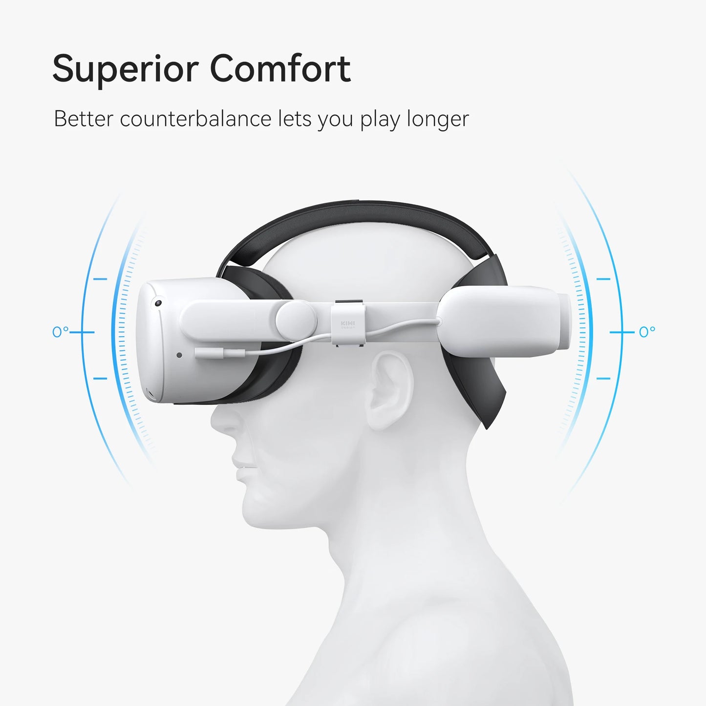 KIWI design 6400mAh Battery Head Strap for Oculus Quest 2